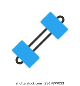 Dumbbell icon duotone blue black sport illustration vector element and symbol perfect.