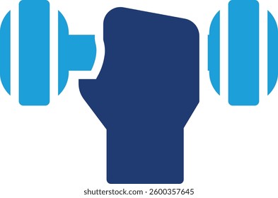 Dumbbell Icon Element For Design