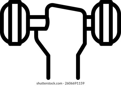 Dumbbell Icon Element For Design
