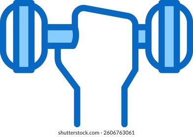 Dumbbell Icon Element For Design