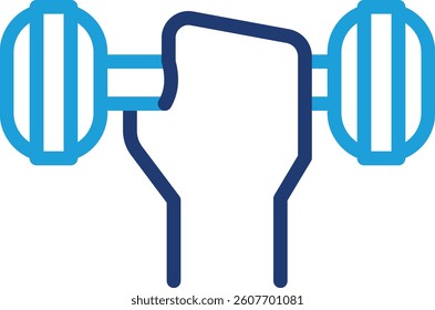 Dumbbell Icon Element For Design