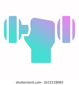 Dumbbell Icon Element For Design