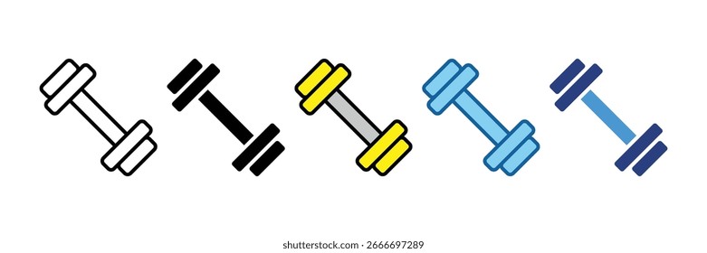 Hantel Icon Element für Design