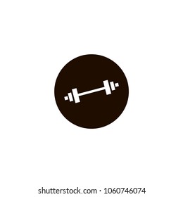 Dumbbell icon. flat design
