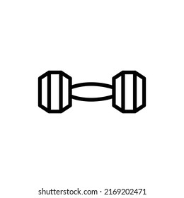 Icono de Dumbbell estilo plano estilo de moda simple