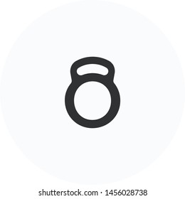 Dumbbell icon, flat symbol vector design. Great for mobile app, web design, print materials, etc.