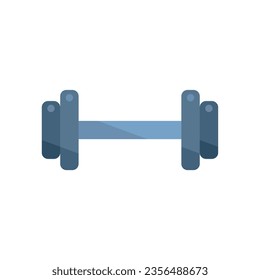 Dumbbell icon flat vector. Gym weight. Fitness barbell isolated