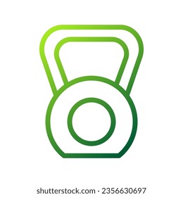Icono de timbre gradiente color verde ilustración de deporte elemento vector y símbolo perfecto.