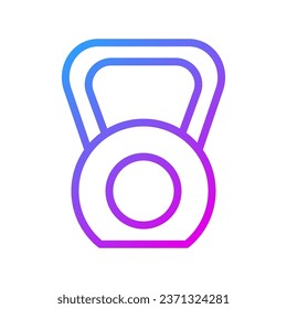 Dumbbell icon Gradient purple sport illustration vector element and symbol perfect.