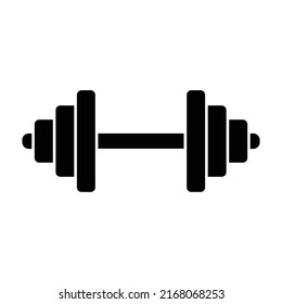 Dumbbell icon, Gym equipment vector design template.