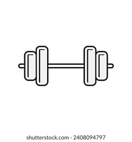 Dumbbell Icon. Gym, Gymnastic. Body Builder Element Symbol - Vector.