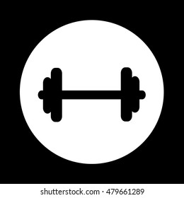 Dumbbell icon illustration design