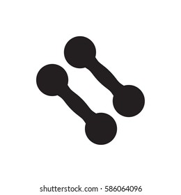 dumbbell icon illustration isolated vector sign symbol