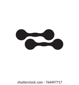 dumbbell icon illustration isolated vector sign symbol