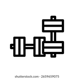 Dumbbell icon illustration vector design template