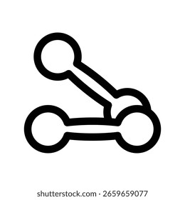 Hantel Symbol Illustration Vektordesign Vorlage