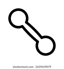 Plantilla de diseño de Vector de ilustración de icono de mancuerna