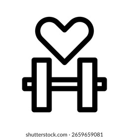 Dumbbell icon illustration vector design template