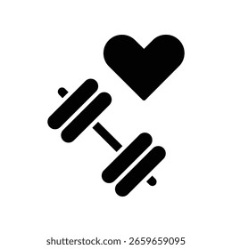 Dumbbell icon illustration vector design template