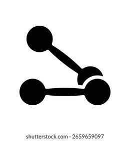 Dumbbell icon illustration vector design template