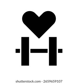 Plantilla de diseño de Vector de ilustración de icono de mancuerna