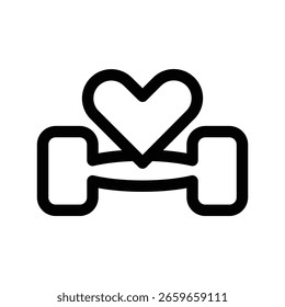 Plantilla de diseño de Vector de ilustración de icono de mancuerna