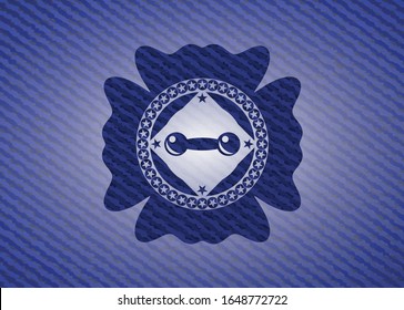 Hantel-Symbol auf denem Hintergrund