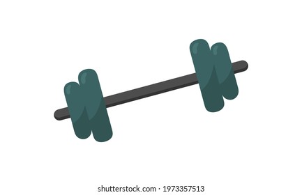 Dumbbell icon isolated on white background. Vector illustration 