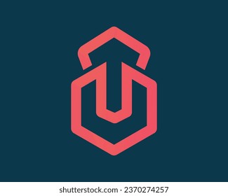 Dumbbell Icon Logo Design Template