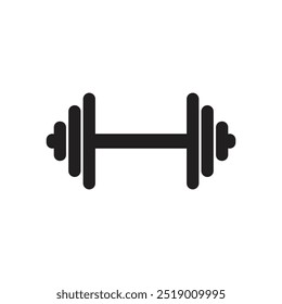 Dumbbell icon logo design template isolated illustration
