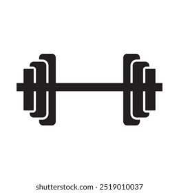 Dumbbell icon logo design template isolated illustration