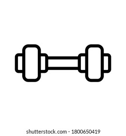 dumbbell icon or logo isolated sign symbol vector illustration - high quality black style vector icons
