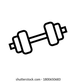 dumbbell icon or logo isolated sign symbol vector illustration - high quality black style vector icons
