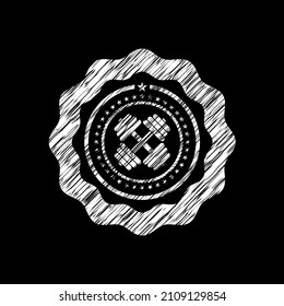 icono de dobladillo en pizarra, ilustración vectorial, bonito diseño. 
