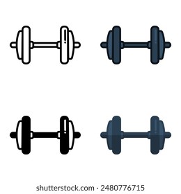 Dumbbell icon represents a weight training tool used for strength exercises and muscle building.