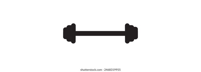 Dumbbell icon. Set of different dumbbell design eps 10