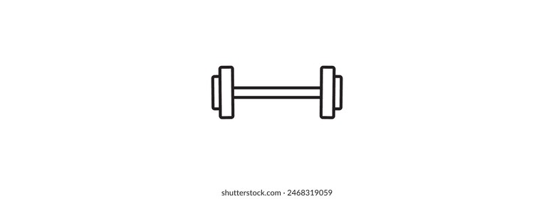 Dumbbell icon set on white background design eps 10