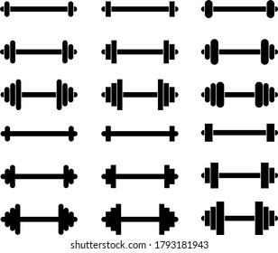 Icono de timbre Set Ilustración vectorial