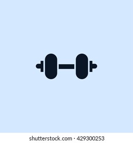 dumbbell icon. dumbbell sign