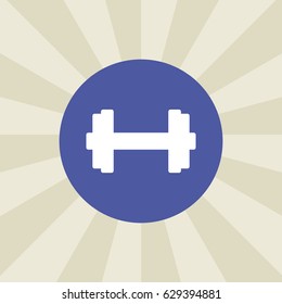 dumbbell icon. sign design. background