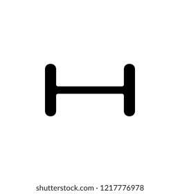 dumbbell icon. Simple glyph vector of web set for UI and UX, website or mobile application