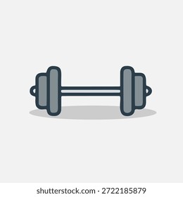 Dumbbell Icon Eine einfache grafische Darstellung von Krafttraining und Fitness