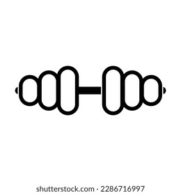 dumbbell icon, sport vector, gym illustration