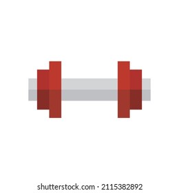 Dumbbell icon. Strength training. Vector.