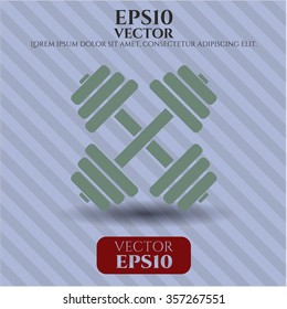 Dumbbell icon or symbol