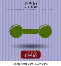 Dumbbell icon or symbol