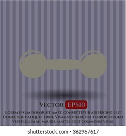 Symbol oder Symbol einer Hantel