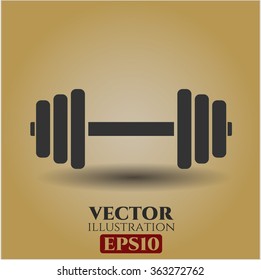 Dumbbell icon or symbol