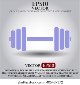 Dumbbell icon or symbol