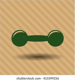 Dumbbell icon or symbol